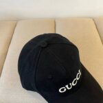 gucci embroidered cotton baseball cap black wjd5b.jpg