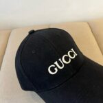 gucci embroidered cotton baseball cap black yjjux.jpg