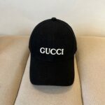 gucci embroidered cotton baseball cap black zqoh2.jpg