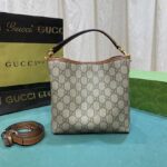 gucci gg emblem mini bucket bag beige and dark brown 21cm 815118 fad6l 9758 eiyaf.jpg