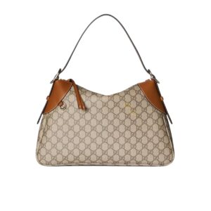 gucci gg emblem small shoulder bag beige and dark brown 30cm 815218 faeaa 9762 l689n.jpg
