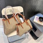 gucci gg emblem small tote bag beige and dark brown 31cm z9nay.jpg