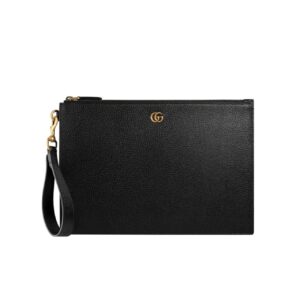 gucci gg leather pouch clutch bag black 29cm kbat3.jpg
