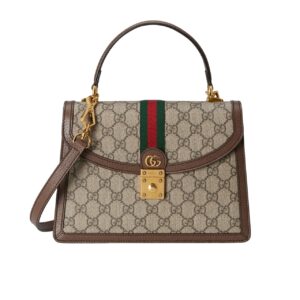 gucci ophidia medium top handle bag gg supreme beige and ebony 25cm 651055 96iwx 8745 z5ke3.jpg