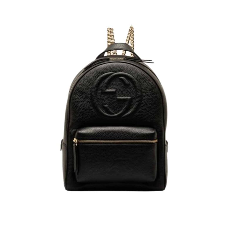gucci soho chain leather backpack black 31cm fpdi4.jpg