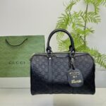 gucci tote bag canvas leather crossbody handbag black 33cm zwifi.jpg