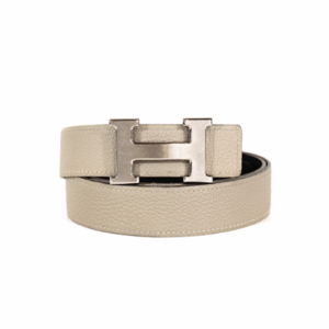 hermes belt togo swift silver buckle grey 24cm kfdpz.png