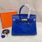 hermes birkin 30 crocodile gold toned hardware dark blue pntcq.jpg