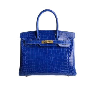 hermes birkin 30 crocodile gold toned hardware dark blue qzzjp.jpg