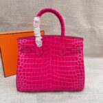hermes birkin 30 crocodile gold toned hardware dark pink oslu5.jpeg