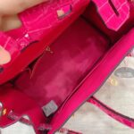 hermes birkin 30 crocodile gold toned hardware dark pink yx63z.jpeg