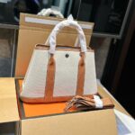 hermes garden party 30 handbag canvas orange 30cm vpodq.jpg