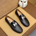 hermes mens loafer moccasin leather with h silver black wfrkh.jpg