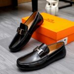 hermes mens loafer moccasin polish leather with h silver in black mlkuj.jpg