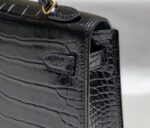 hermes mini kelly crocodile gold toned hardware black 19cm uxuyo.jpg