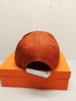 hermes new carriage baseball cap orange dyeh4.jpg