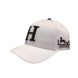hermes new carriage baseball cap white ex9dc.jpg