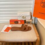 hermes slippers flat oran brown h021056z df0gi.jpg