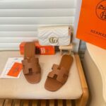 hermes slippers flat oran brown h021056z mh6rn.jpg