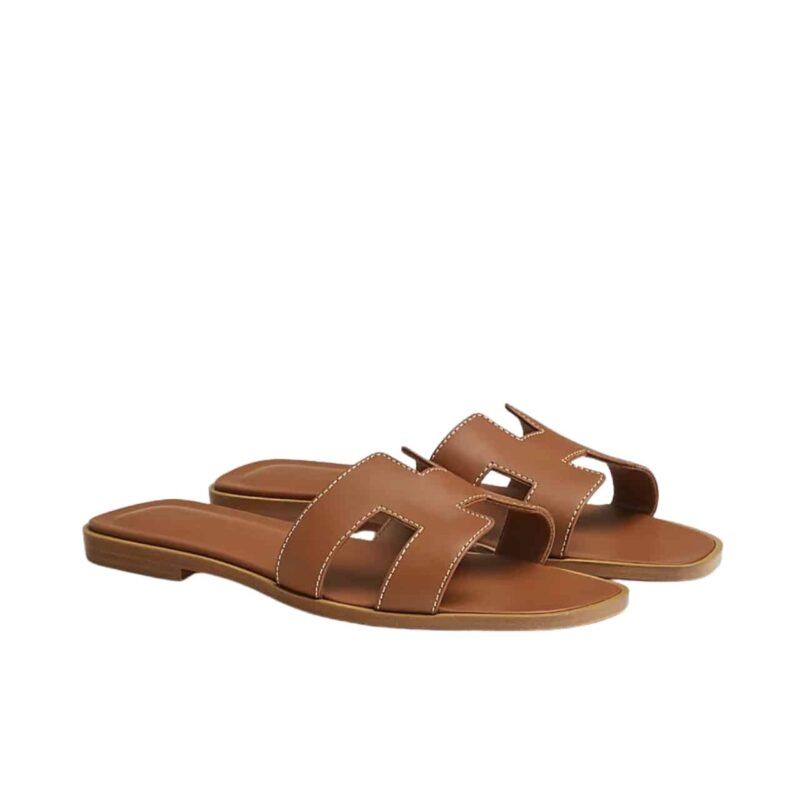 hermes slippers flat oran brown h021056z npfxq.jpg