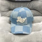 louis vuitton damier denim 3d baseball cap denim blue m7534m zuwkj.jpg