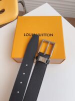 louis vuitton lv city pin belt silver hardware black 35mm m0542s u7tu6.jpg