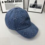 louis vuitton monogram denim baseball cap in blue t6ktv.jpg