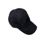 louis vuitton monogram denim baseball cap in washed black nvyta.jpg