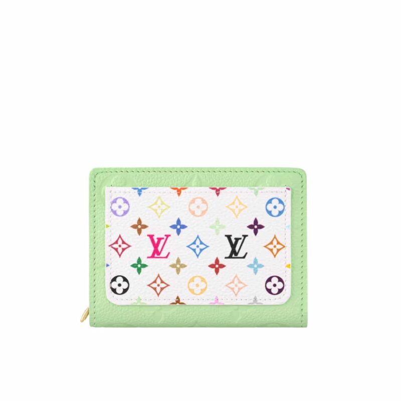 louis vuitton x murakami portefeuille claire green tea 11cm m13619 eysj7.jpg