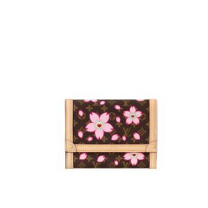 louis vuitton x takashi murakami victorine wallet sakura brown 11cm m13427 ycztj.jpg