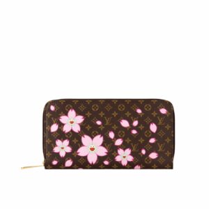 louis vuitton x takashi murakami zippy wallet sakura brown 19cm m13433 jscha.jpg