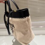 prada crochet and leather tote bag tan and black 33cm 1bg499 2m2q f0i55 v goo cxacf.jpg