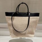 prada crochet and leather tote bag tan and black 33cm 1bg499 2m2q f0i55 v goo wscbx.jpg