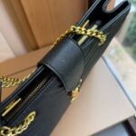 saint laurent black grain de poudre matelasse chevron monogram shopping bag gold hardware oi7ra.jpg