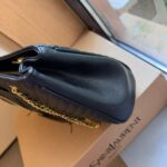 saint laurent black grain de poudre matelasse chevron monogram shopping bag gold hardware vp5v0.jpg