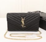 saint laurent cassandre matelass chain wallet in grain de poudre embossed black gold 22cm 377828bow011000 lwrs4.jpg