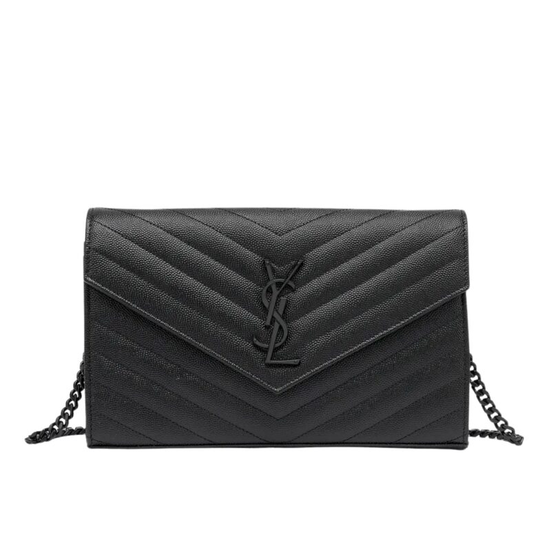 saint laurent cassandre matelass chain wallet in grain de poudre embossed black noir 22cm 377828bow081000 txk6y.jpg