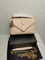 saint laurent college large chain bag beige 25cm ddwmc.jpeg