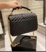 saint laurent college medium chain in quilted leather black gold 600279brm071000 slcj2.jpeg