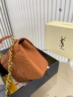saint laurent college medium fringed suede shoulder bag brown 24cm ot1vx.jpg
