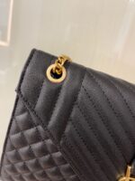 saint laurent envelope large bag in mix matelass grain de poudre embossed black gold 31cm 600166bow911000 vd1rl.jpg