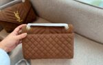 saint laurent envelope medium matelass suede shoulder bag brown 24cm 8c1ih.jpeg