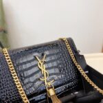 saint laurent kate medium chain bag with tassel in shiny crocodile embossed leather black 354119aaay14083 vxg9z.jpg