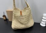 saint laurent le 5 a 7 in raffia crochet and smooth leather beige 32cm 690941gaaar2080 vttja.jpeg