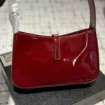 saint laurent le 5 a 7 patent hobo bag in shiny leather wine red 25cm wpnqp.jpg