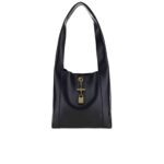 saint laurent leather shoulder bag with padlock detail black 27cm adujh.jpg