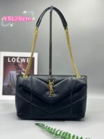 saint laurent loulou puffer small shoulder bag in black 28cm zjeyh.jpg