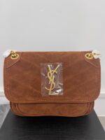 saint laurent niki baby chain bag in suede brown 6237483 fdwsj.jpeg