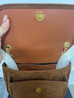 saint laurent niki baby chain bag in suede brown 6237483 nm8de.jpeg