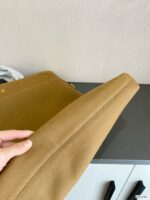saint laurent universite north south foldable tote bag in canvas and smooth leather dark beige 40cm ldggq.jpeg